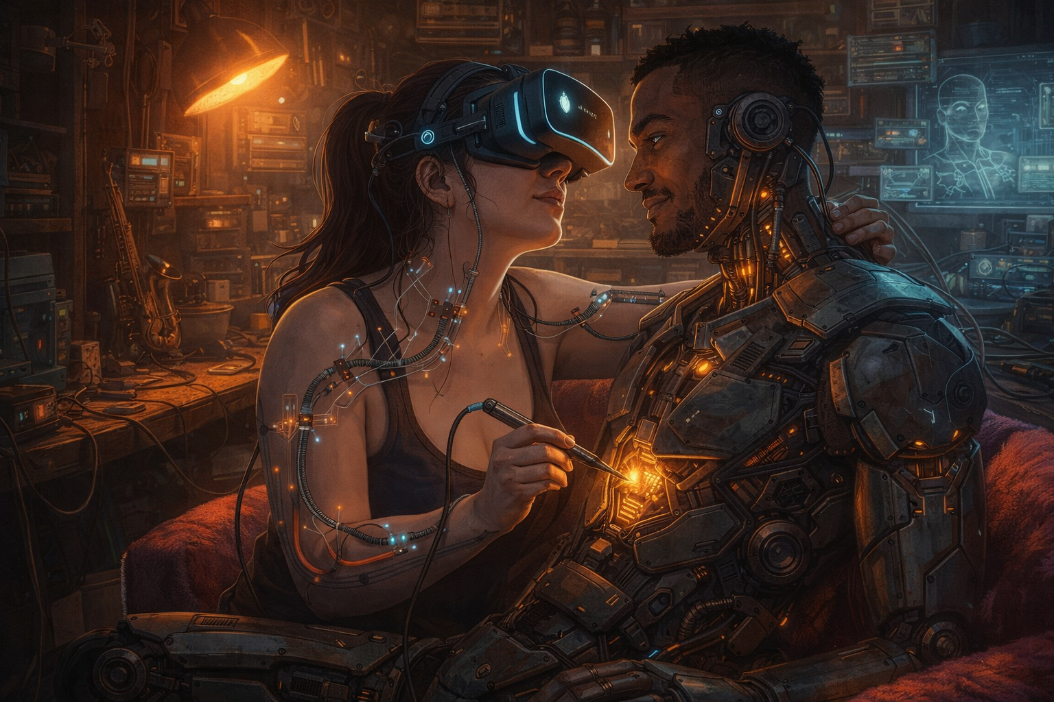 Human and AI building together